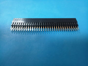 China 2,54 mm NP-Buchsenleiste Stiftleiste Steckverbinder H: 13,5 mm, DIP, schwarze Farbe usine