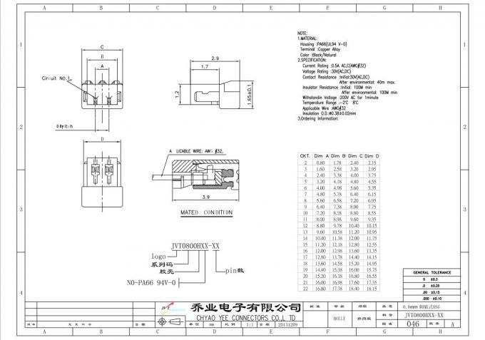Wohnungs-Verbindungsstück-Kabelbaum-Kabel-Chemikalienbeständigkeit 0.8mm Neigungs-IDC