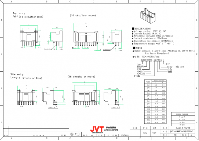 Rechtwinkliger BAD 20 Pin PWB-Leiterplatten-Verbinder/stapeln Verbindungsstücke für anwendbaren Draht