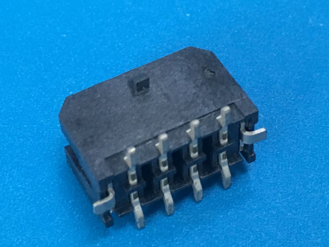 5A  AC / DC SMD Black Automotive Electrical Connectors 2 * 1 - 2 * 12 Poles