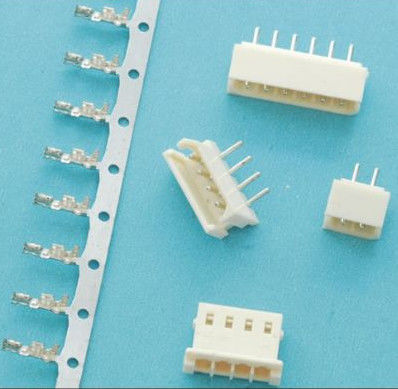 JVT 2.5mm Pitch 4 Pin PCB Connectors Wire To Board White Color Tin - Plated Material