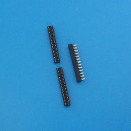 China 1.27mm pechschwarze Farbdoppelreihe gerade Verbindungsstück Pin-30, weiblicher Titel-Sockel PWBs distributeur