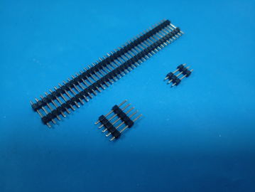 China 2.54mm-1np Pin Header Stecker Doppelreihe Faller H: 2.5mm, schwarze Farbe usine