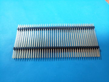 China 2.54mm-2np zweireihiger Faller Pin Header Stecker H: 2.5mm L: 45.5mm, DIP usine